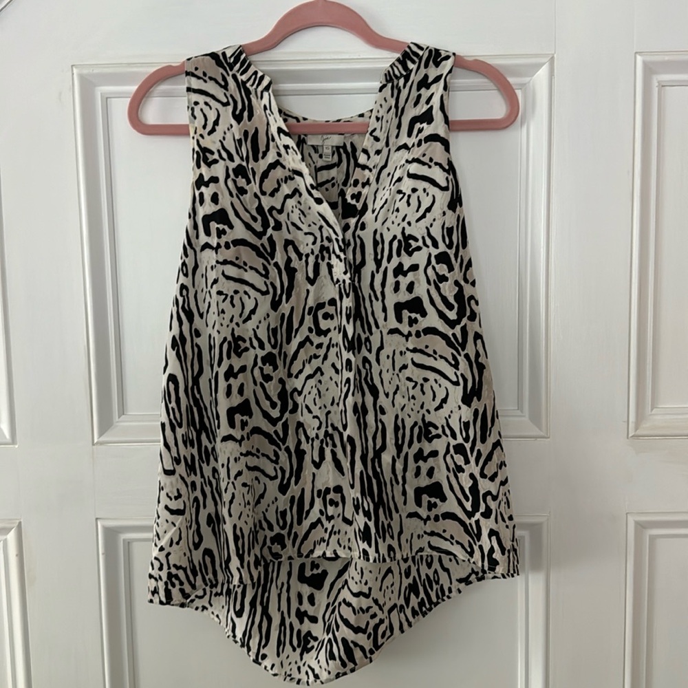 Joie silk leopard print tank